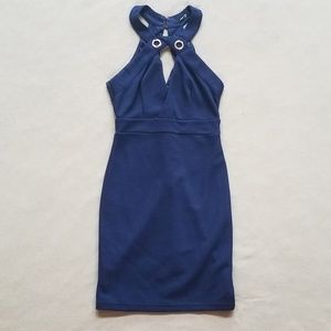 NEW NWT Navy Blue Halter Dress tfnc
